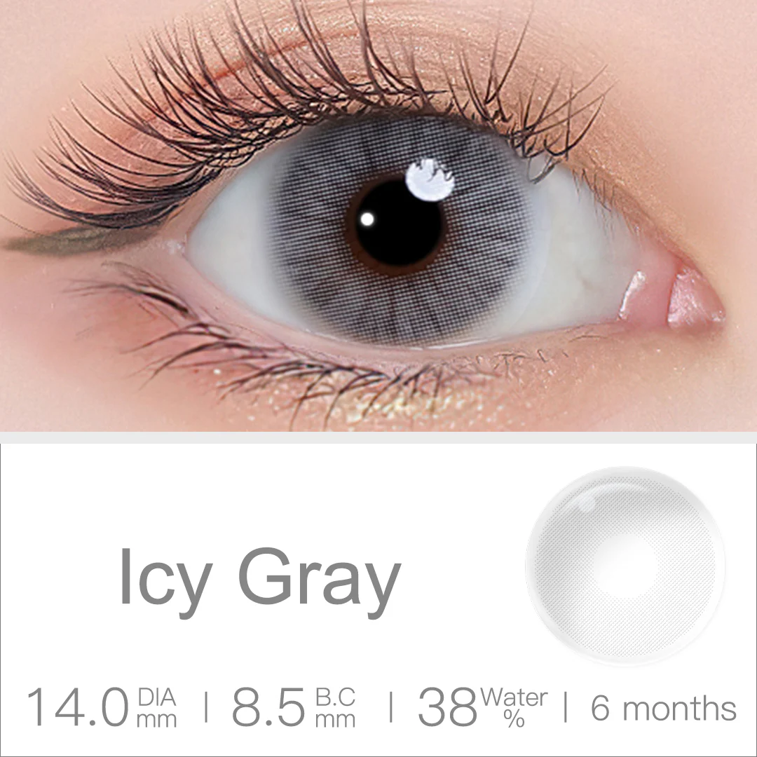Queen Icy Gray Colored Contact Lenses | EyeKK - EyeKK
