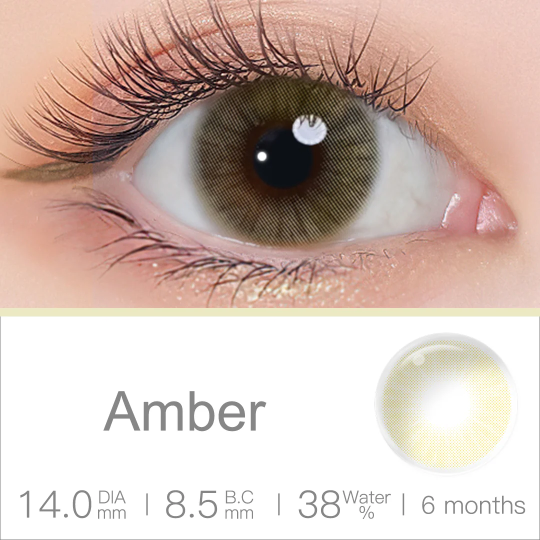 Queen Amber Colored Contact Lenses | EyeKK - EyeKK