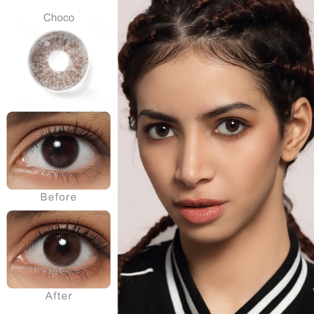 Cloud Choco Colored Contact Lenses | EyeKK - EyeKK