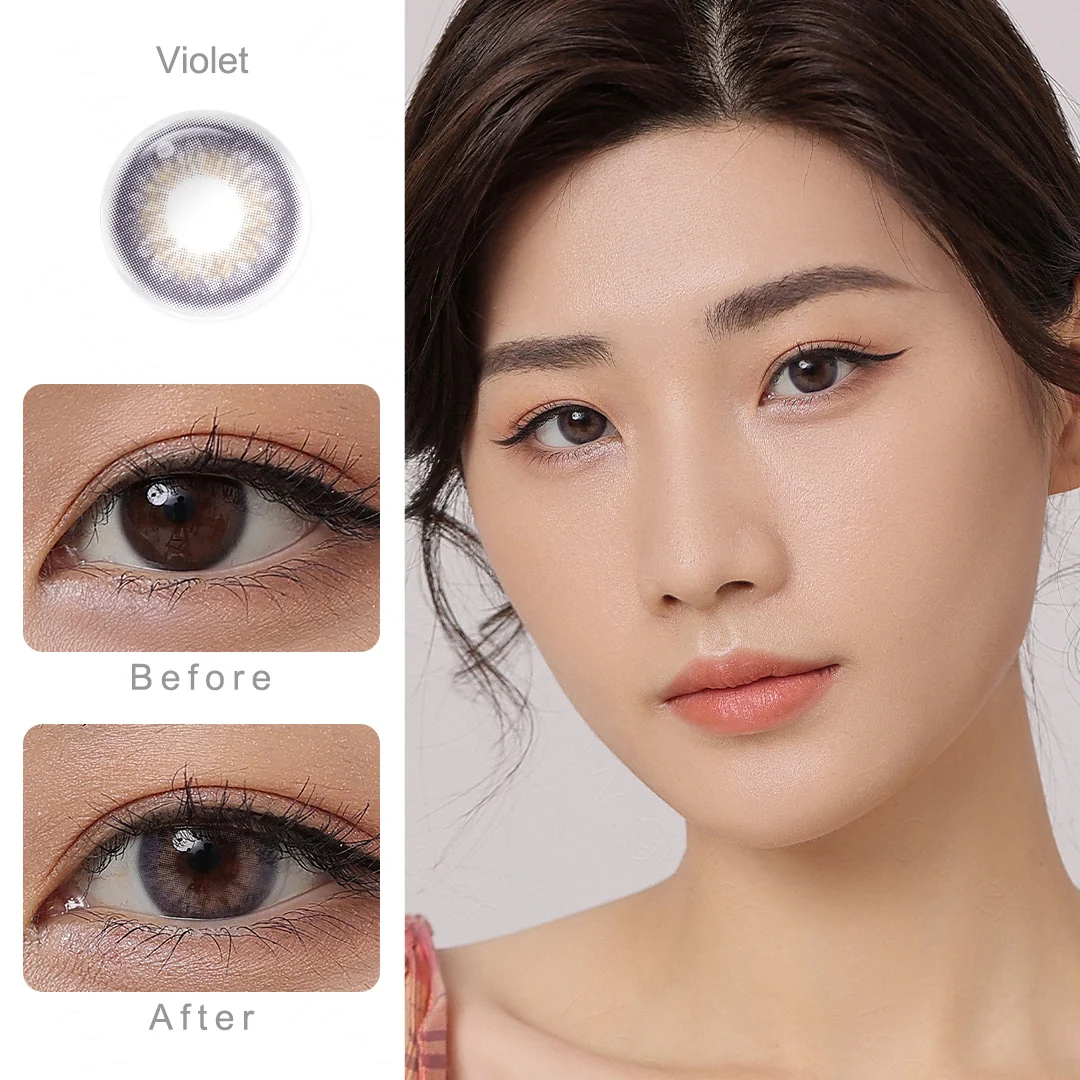 Gleam Violet Colored Contact Lenses | EyeKK - EyeKK