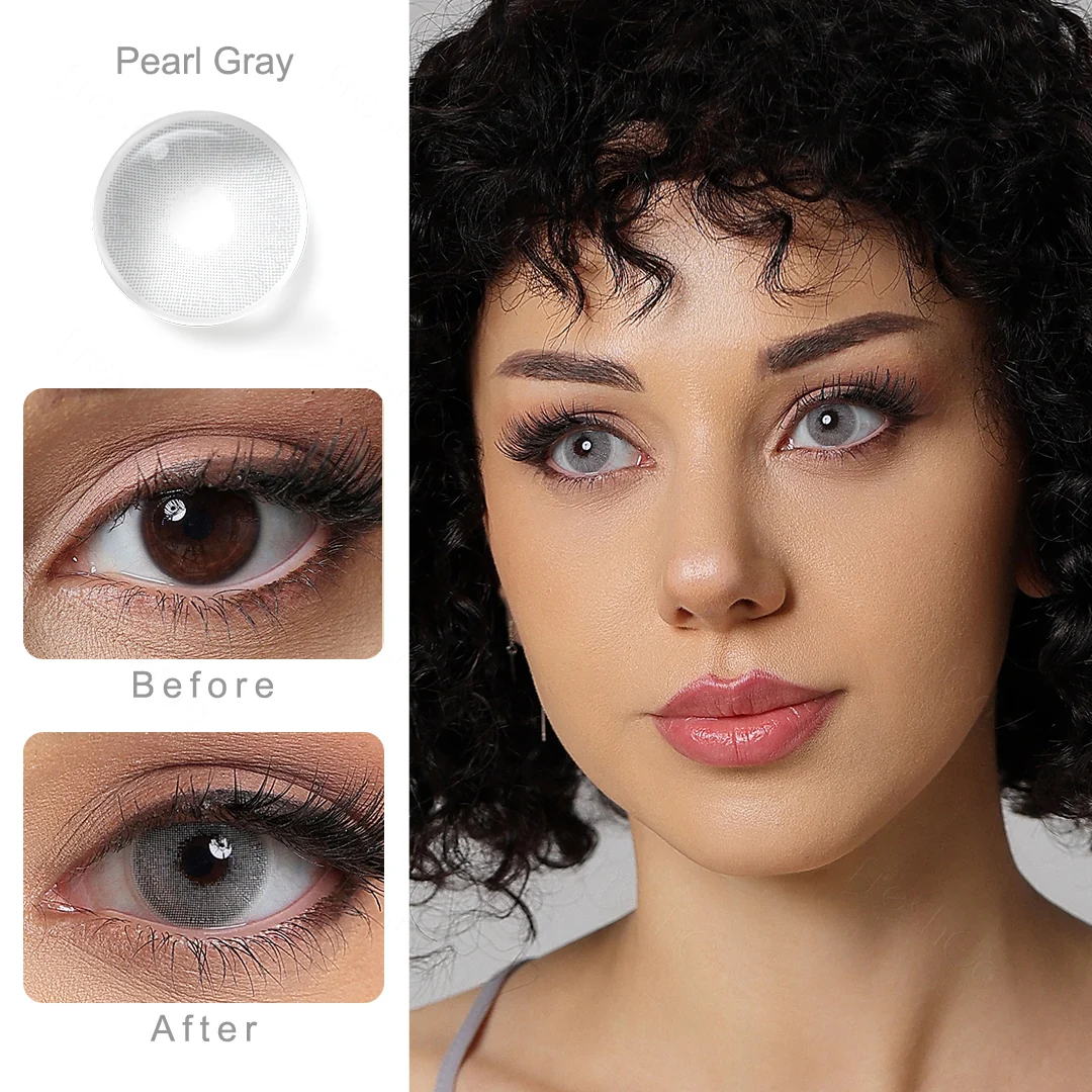 Mori Pearl Gray Colored Contact Lenses | EyeKK - EyeKK