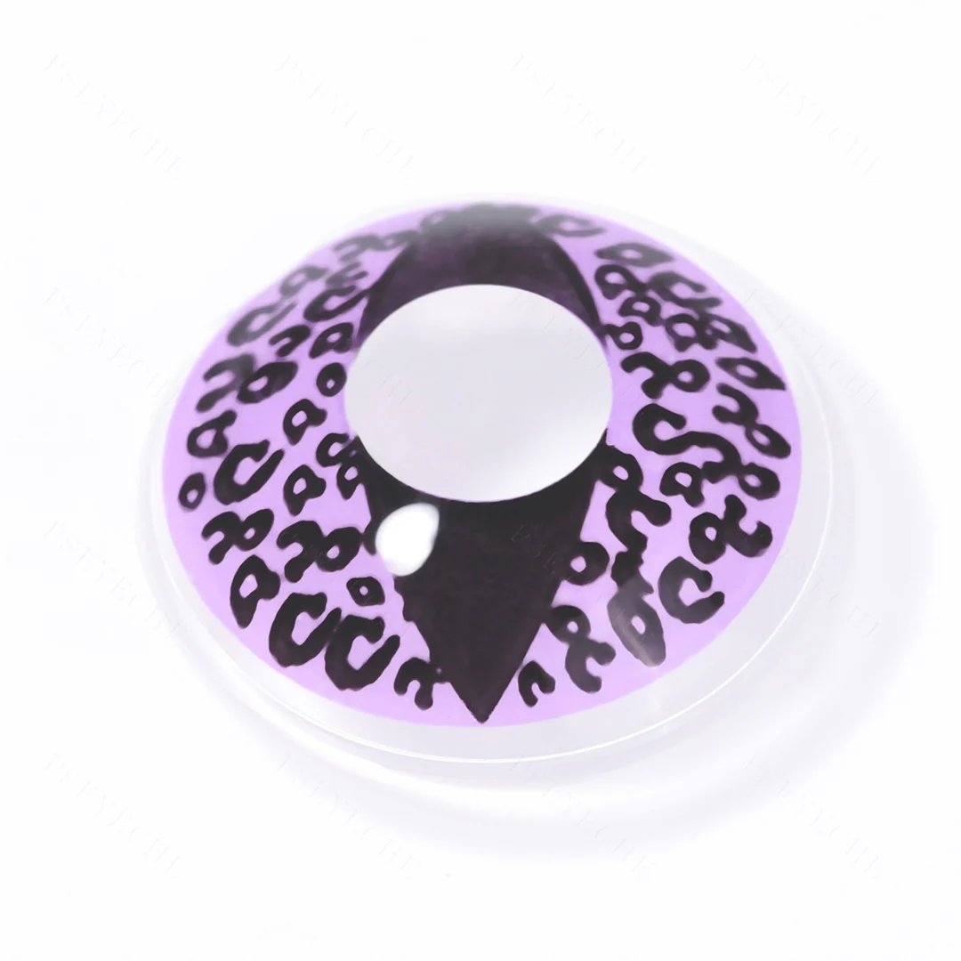Violet Cheetah Cat Eye Halloween Contact Lenses | EyeKK - EyeKK