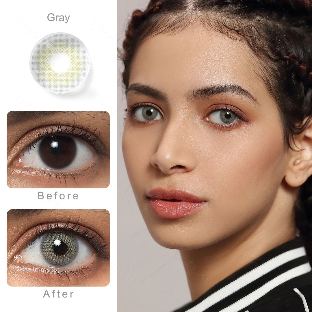 Cloud Gray Colored Contact Lenses | EyeKK - EyeKK