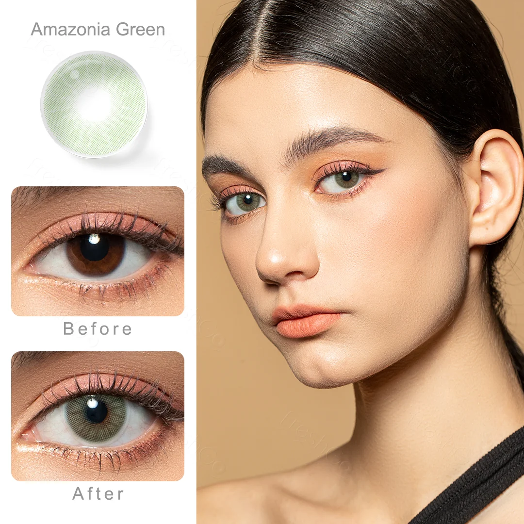 Amazonia Green Colored Contact Lenses | EyeKK - EyeKK