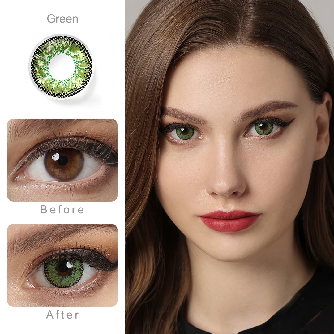 Nonno Forest Green Colored Contact Lenses (U.S. Stock) | EyeKK - EyeKK