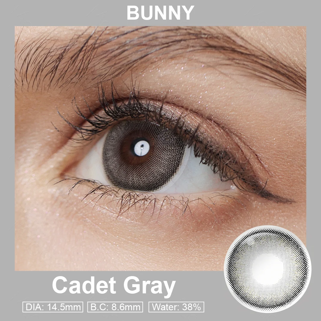 Bunny Cadet Gray Colored Contact Lenses | EyeKK - EyeKK