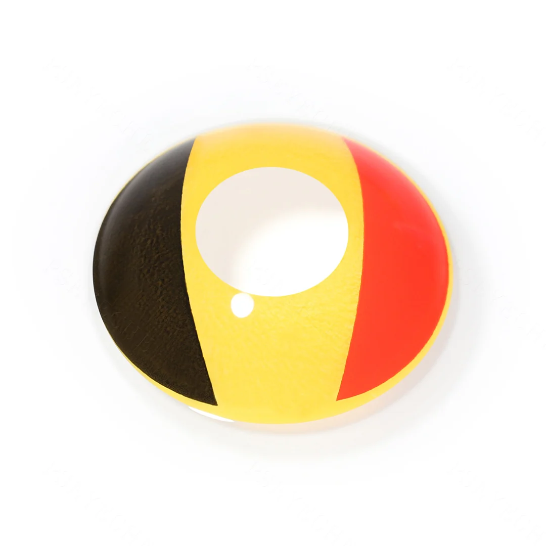 Belgium Flag Colored Contact Lenses | EyeKK - EyeKK