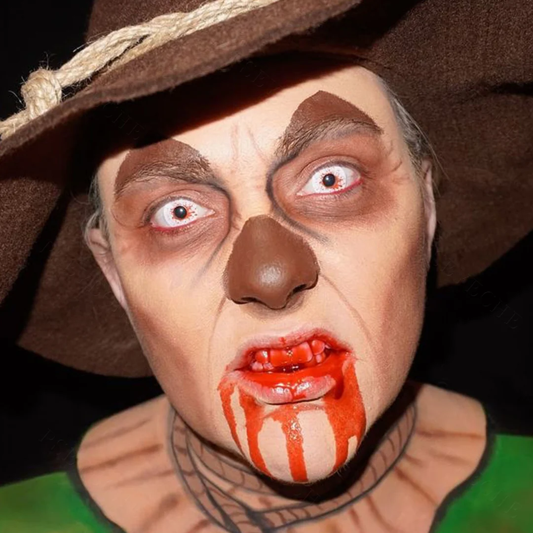 Crazy Blood Splat Halloween Contact Lenses | EyeKK - EyeKK