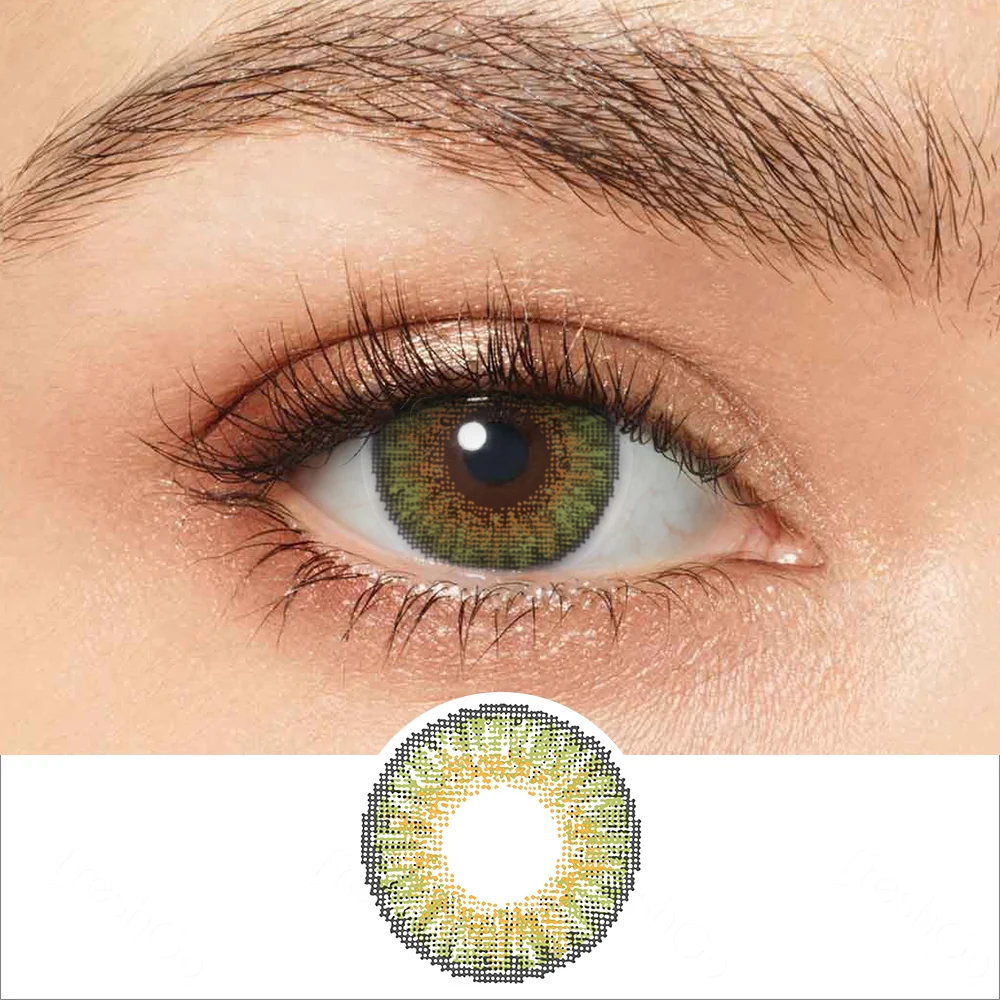 3 Tone Green Colored Contact Lenses | EyeKK - EyeKK