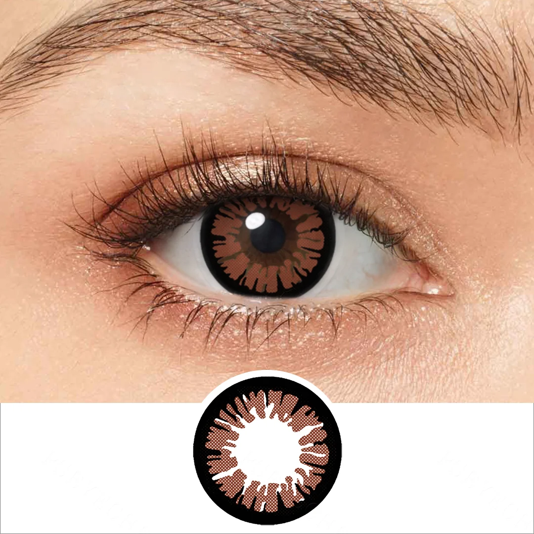 Glamor Brown Colored Contact Lenses | EyeKK - EyeKK