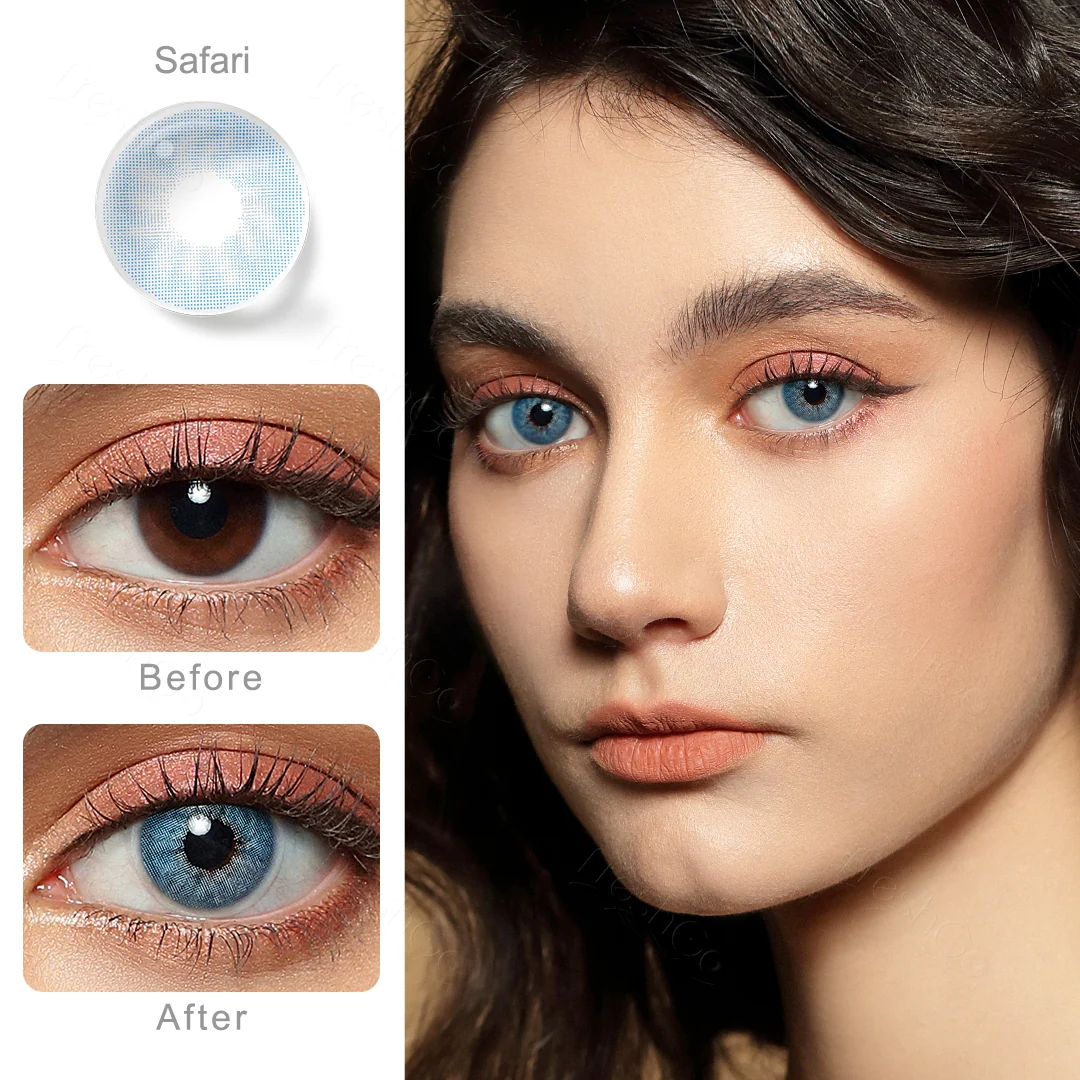 Safari Blue Colored Contact Lenses | EyeKK - EyeKK