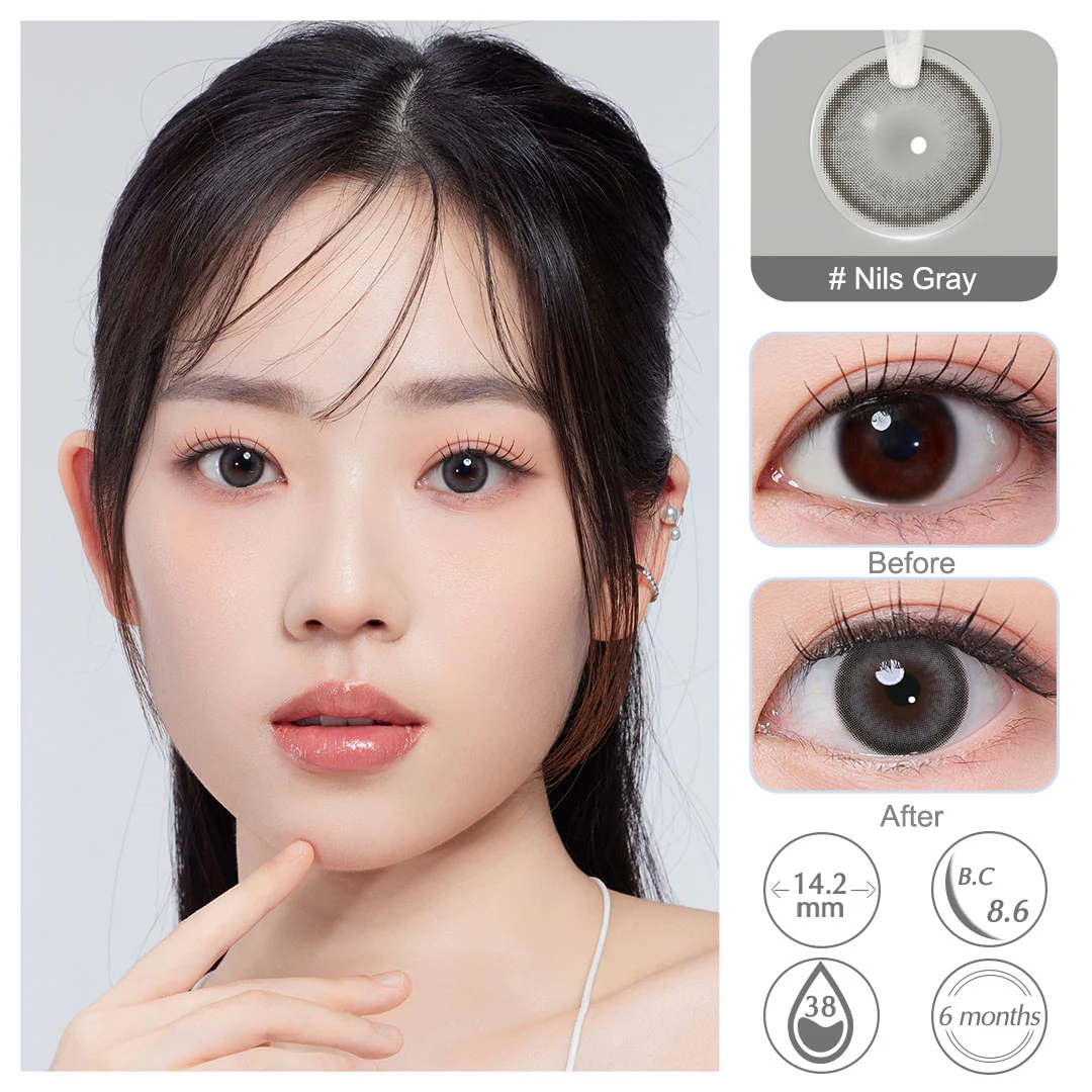 Nils Gray Colored Contact Lenses | EyeKK - EyeKK