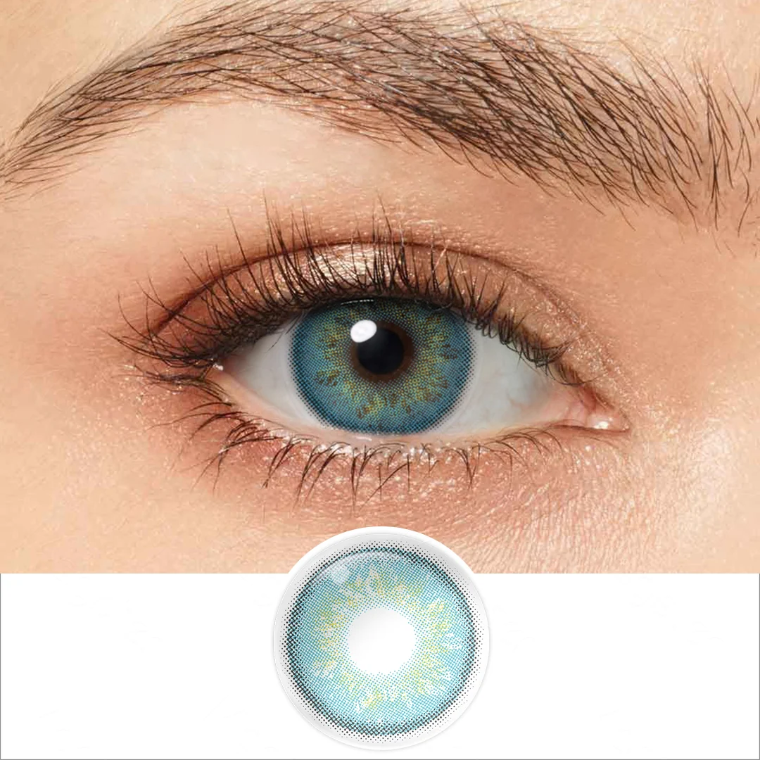 Delight Bright Blue Colored Contact Lenses | EyeKK - EyeKK