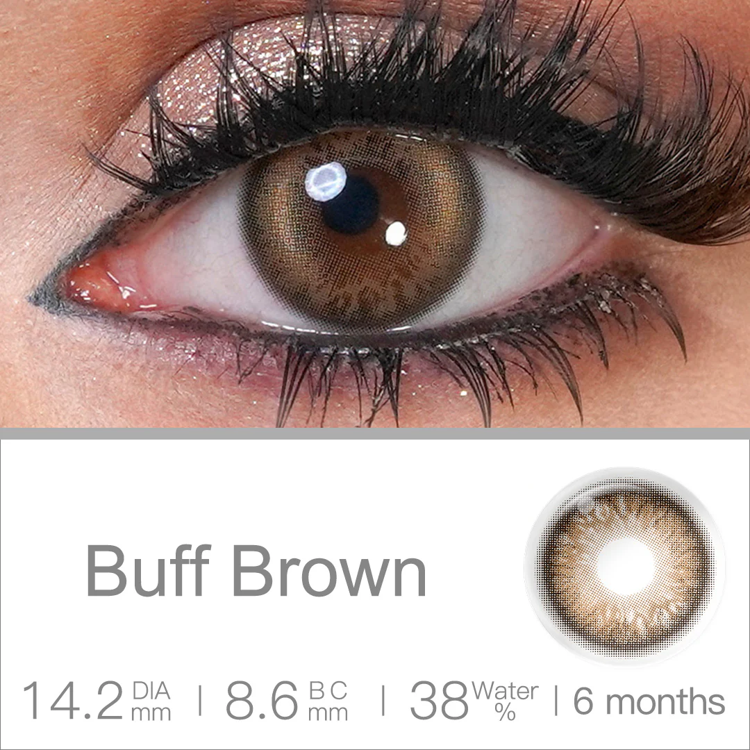 BLUSH GIRL Buff Brown Colored Contact Lenses | EyeKK - EyeKK