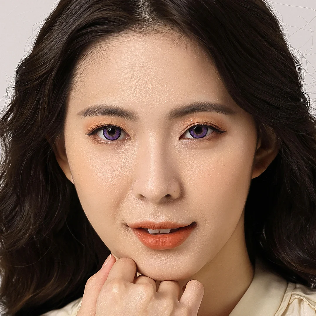 Neon Violet Colored Contact Lenses | EyeKK - EyeKK
