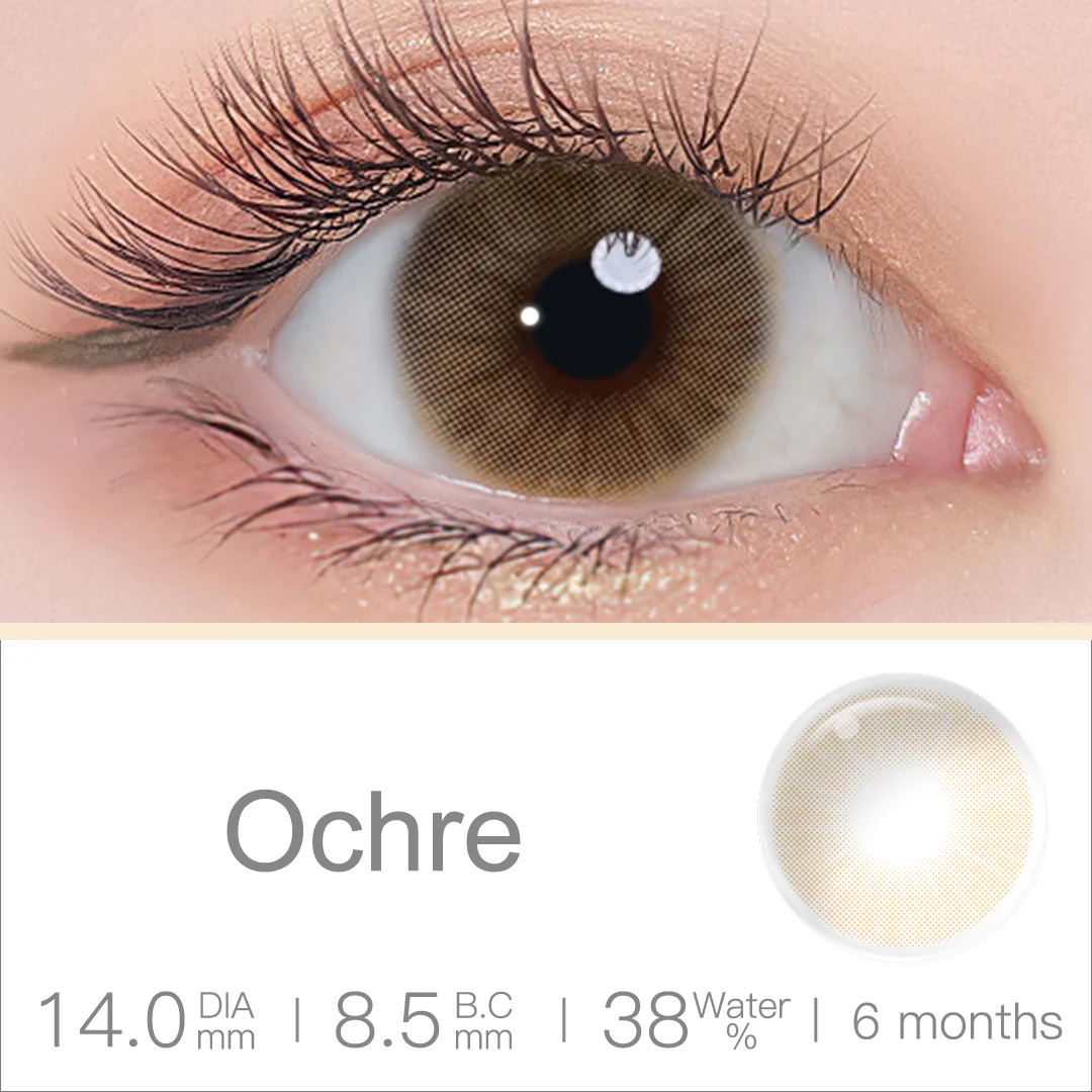 Queen Ochre Colored Contact Lenses | EyeKK - EyeKK
