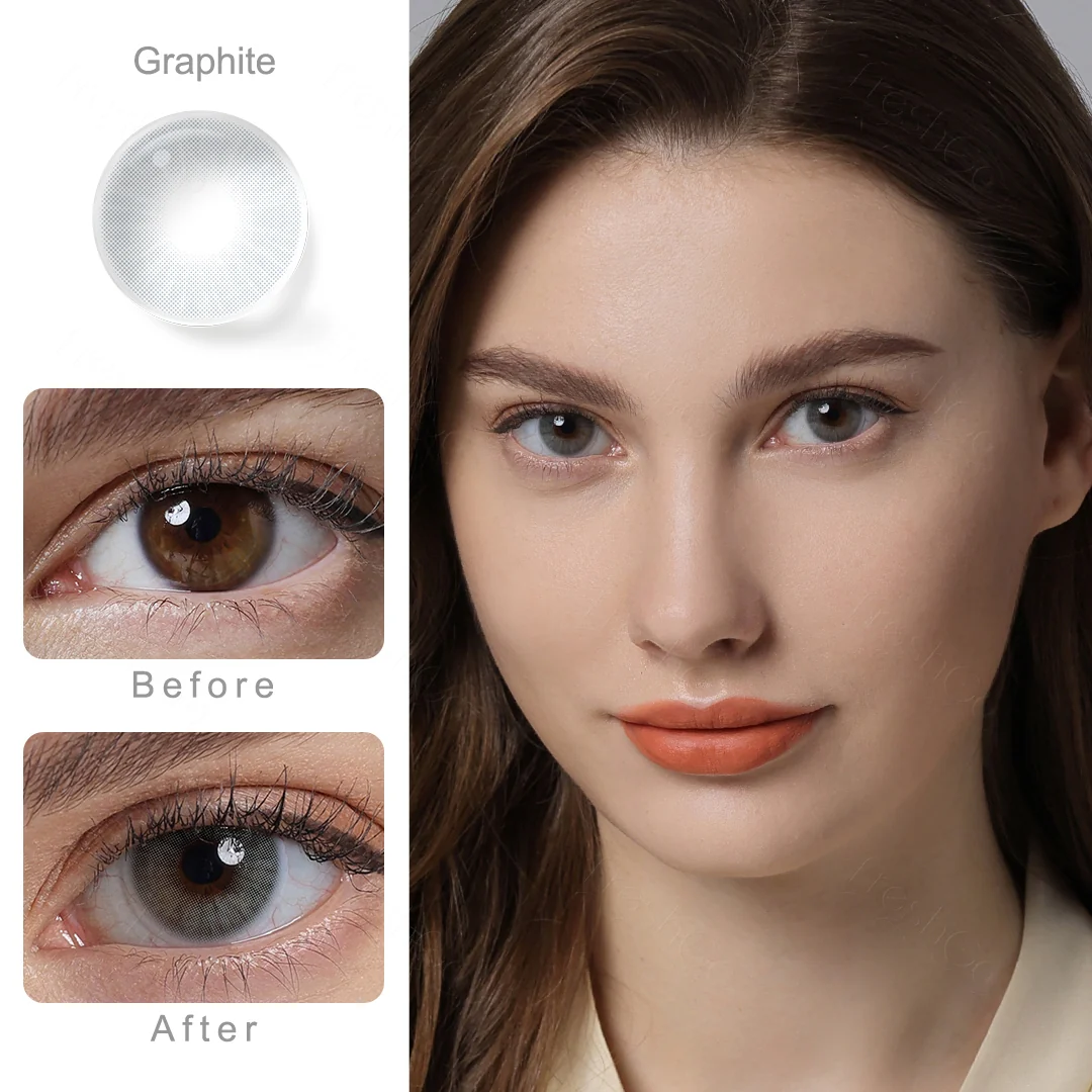 Hidrocor Graphite Gray Contact Lenses | EyeKK - EyeKK