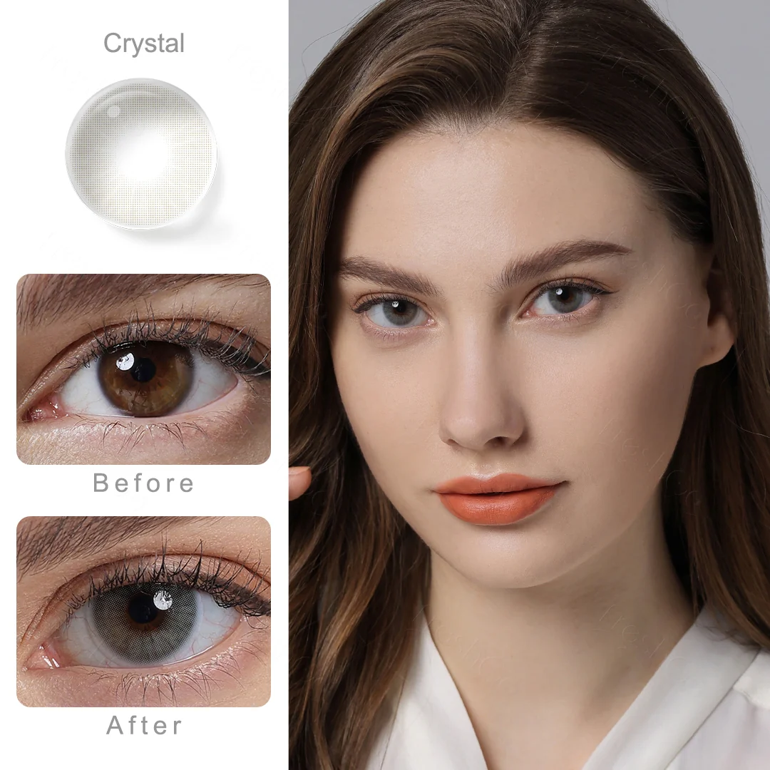 Hidrocor II Crystal Gray Colored Contact Lenses | EyeKK - EyeKK