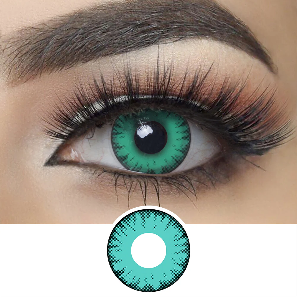 Green Vampire Halloween Contact Lenses | EyeKK - EyeKK