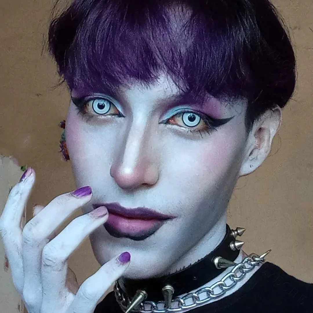 White Manson Halloween Contact Lenses | EyeKK - EyeKK