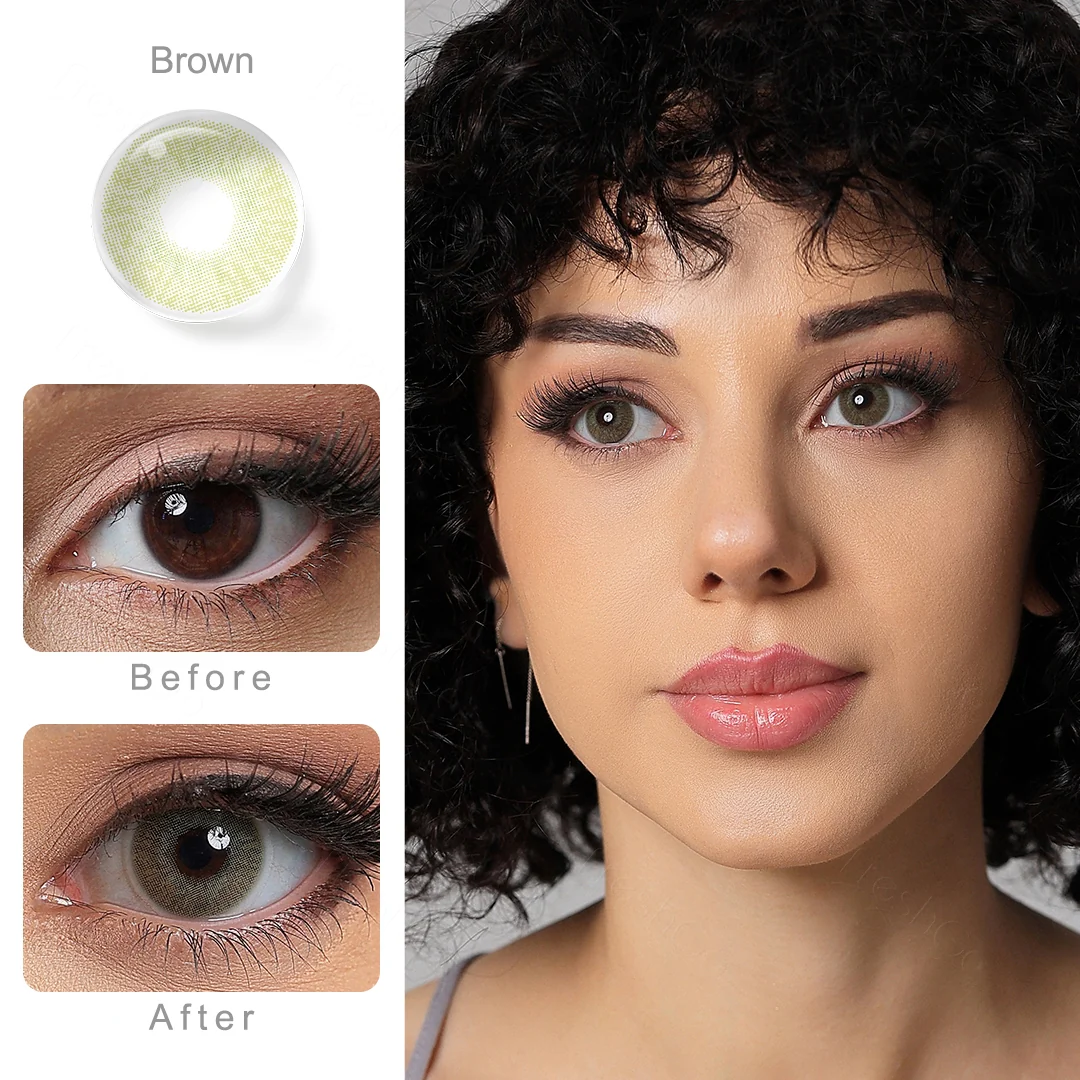 Mori Alaska Brown Colored Contact Lenses | EyeKK - EyeKK