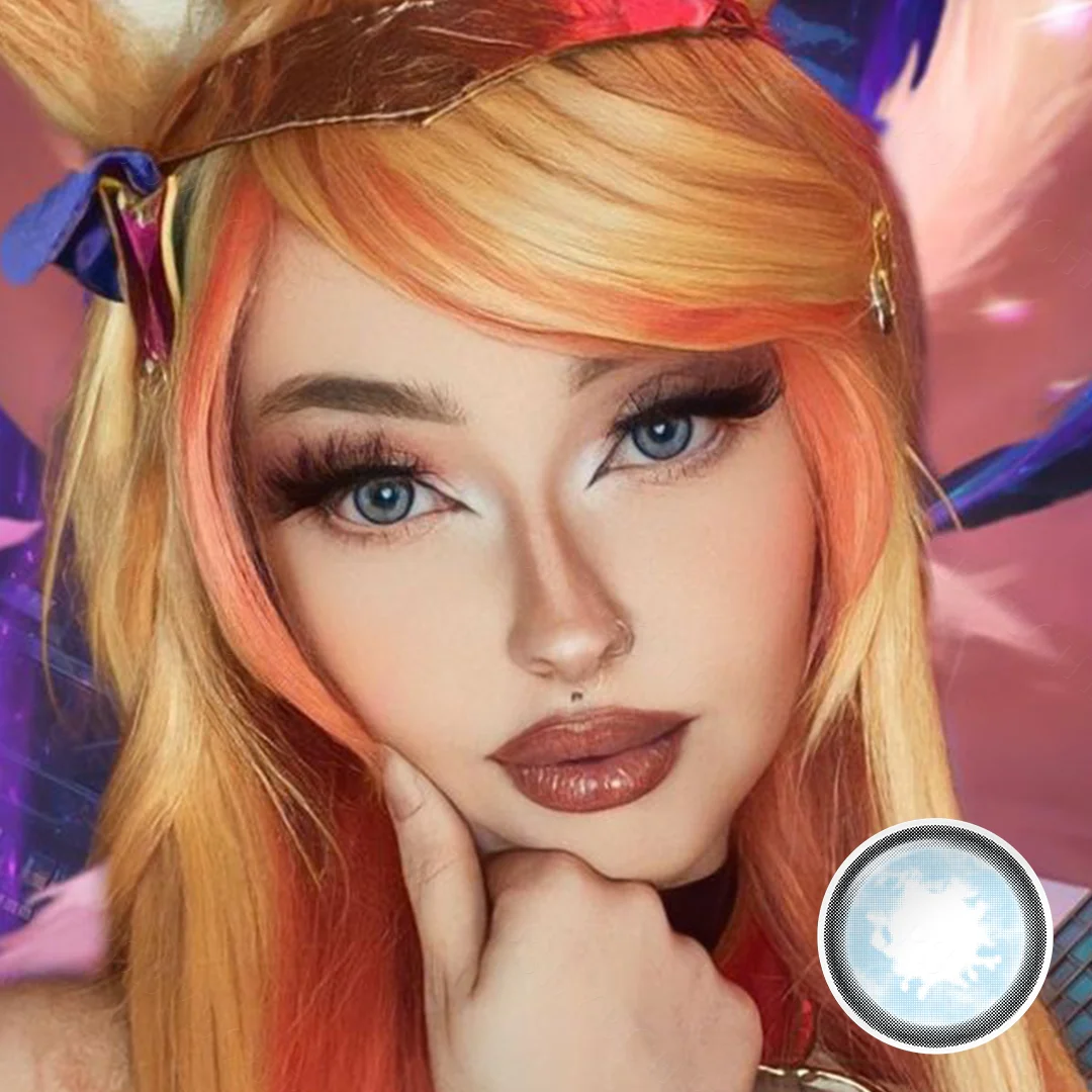 Moonlight Blue Colored Contact Lenses | EyeKK - EyeKK