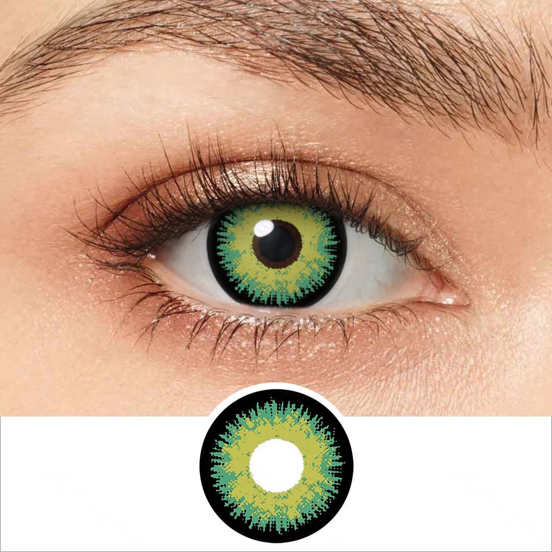 Maleficent Emerald Green Theatrical Contact Lenses | EyeKK - EyeKK