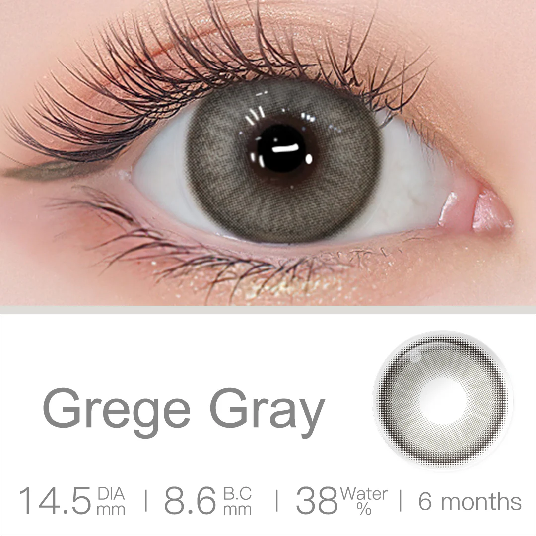 Luna Grege Gray Colored Contact Lenses | EyeKK - EyeKK