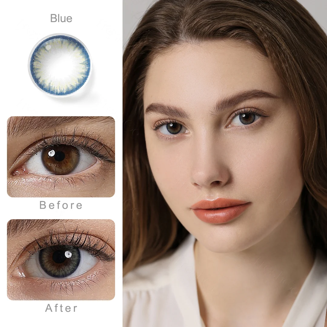Pro Blue Colored Contact Lenses | EyeKK - EyeKK