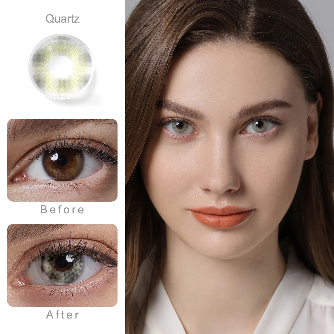 Hidrocor Quartz Gray Colored Contact Lenses | EyeKK - EyeKK