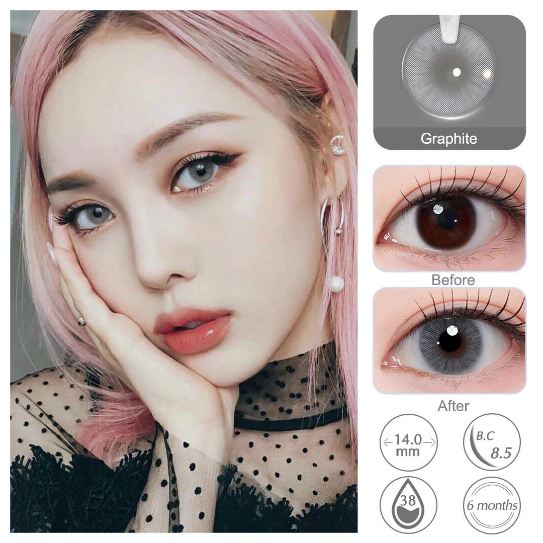 Queen Graphite Colored Contact Lenses | EyeKK - EyeKK