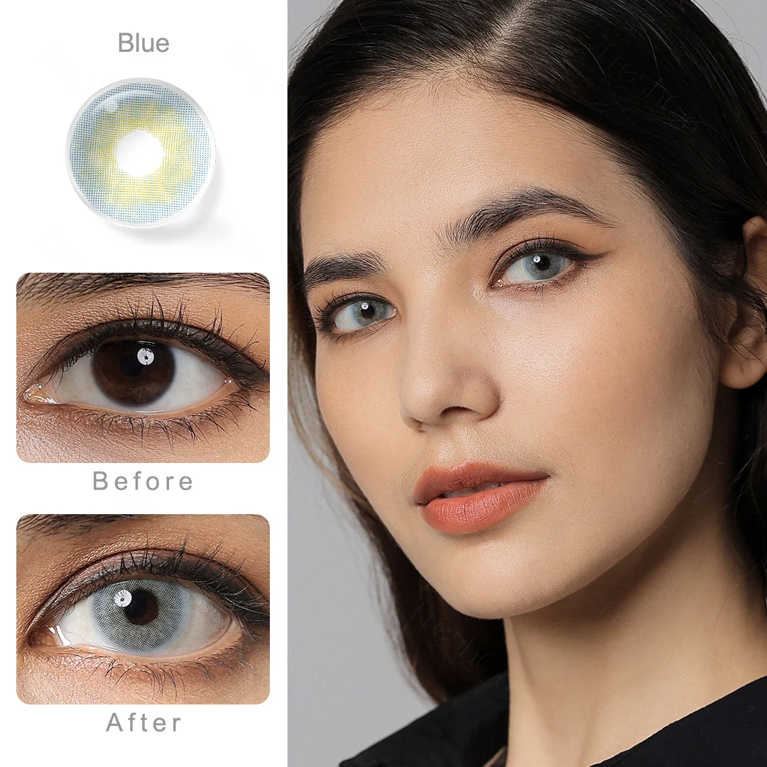 Yukon Blue Colored Contact Lenses | EyeKK - EyeKK