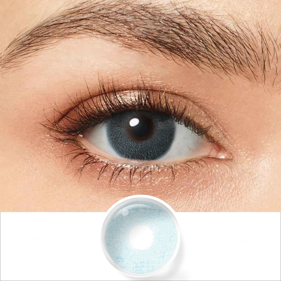 Aqua Blue Colored Contact Lenses | EyeKK - EyeKK