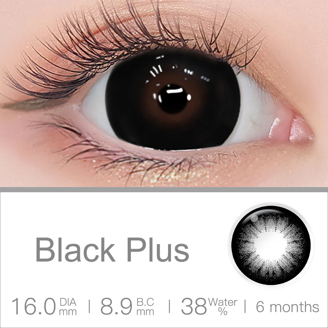Supersize Black Plus Colored Contact Lenses | EyeKK - EyeKK
