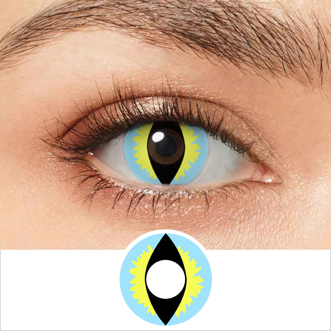 Ice Blue Dragon Eye Colored Contact Lenses | EyeKK - EyeKK