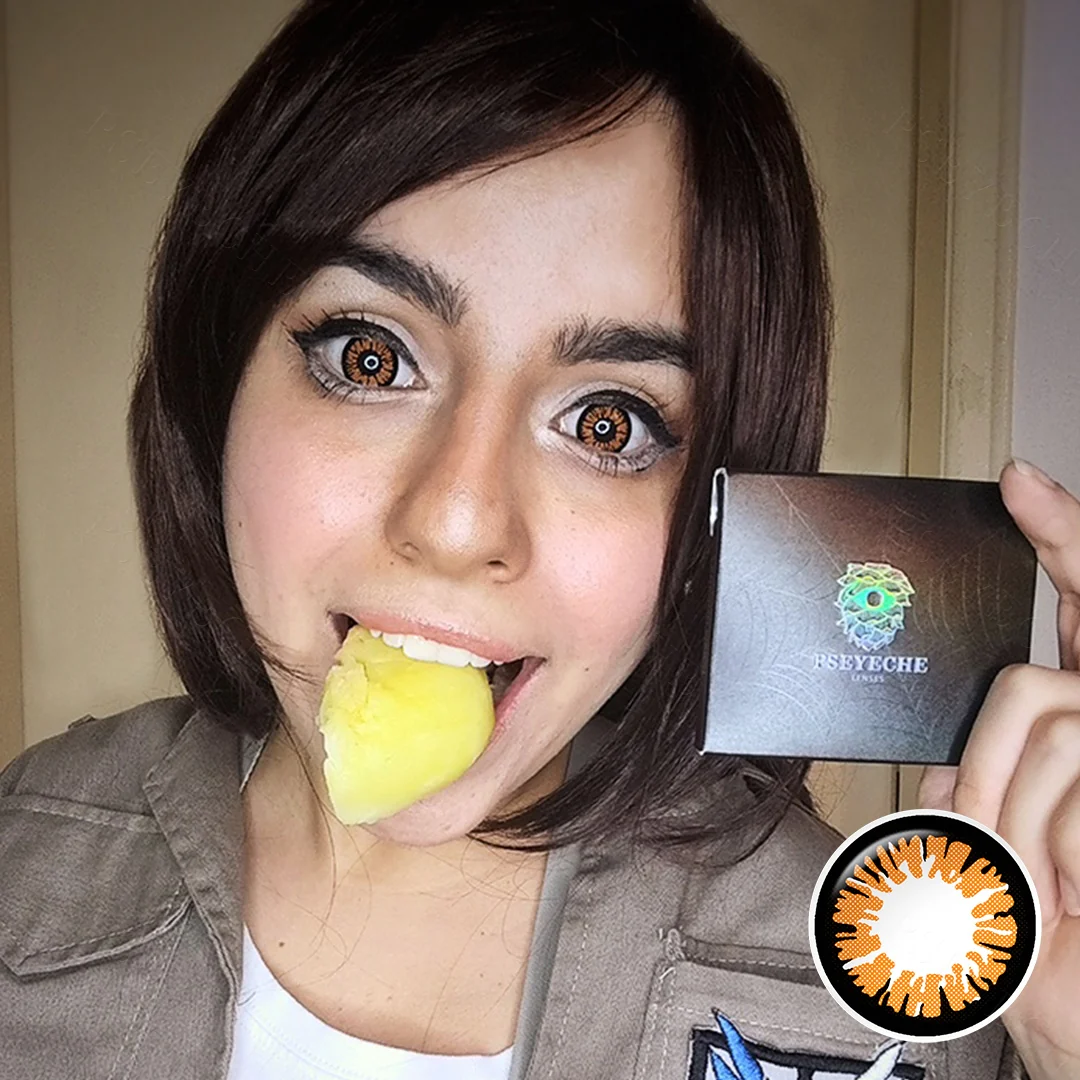 Glamor Orange Colored Contact Lenses | EyeKK - EyeKK