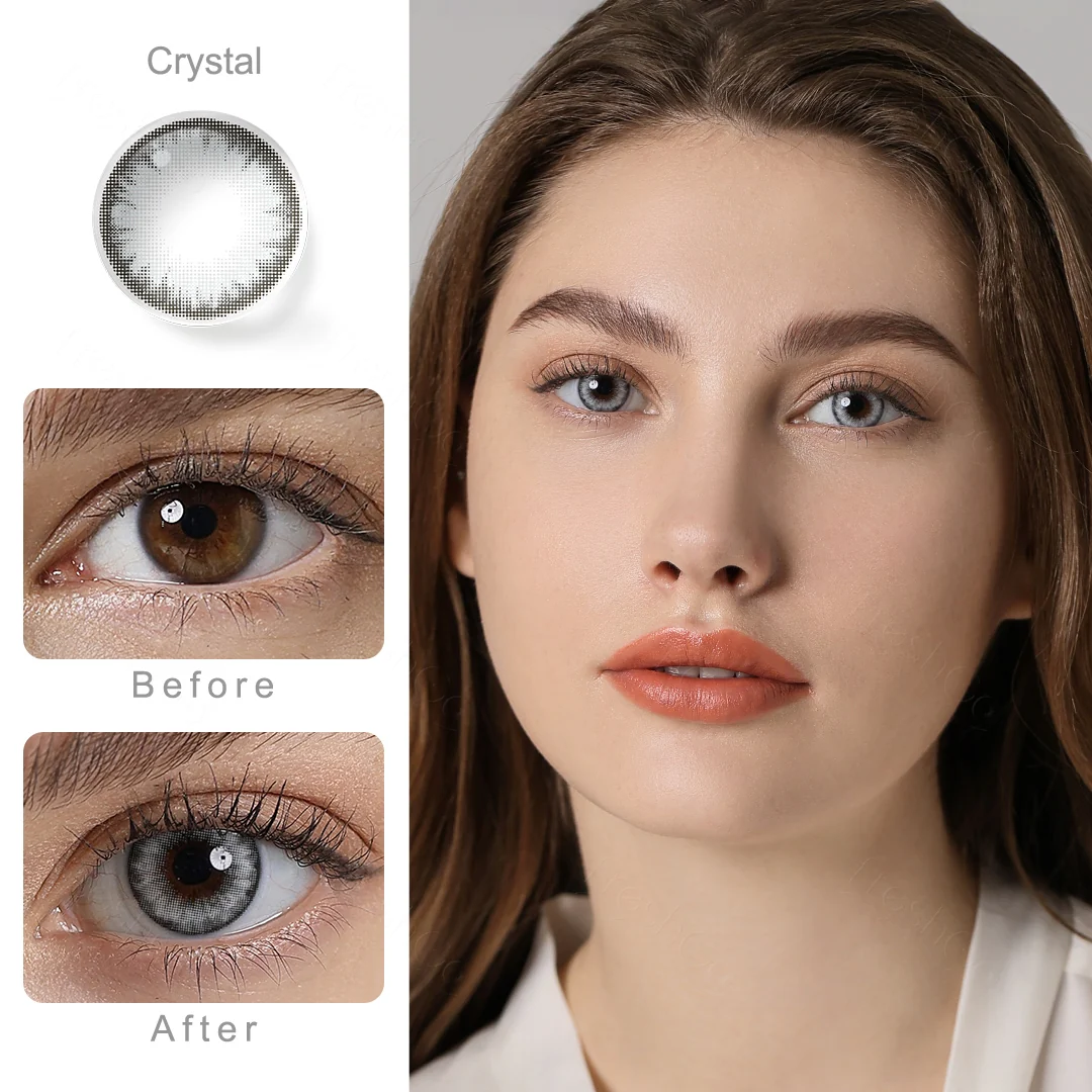 Pro Crystal Gray Colored Contact Lenses | EyeKK - EyeKK