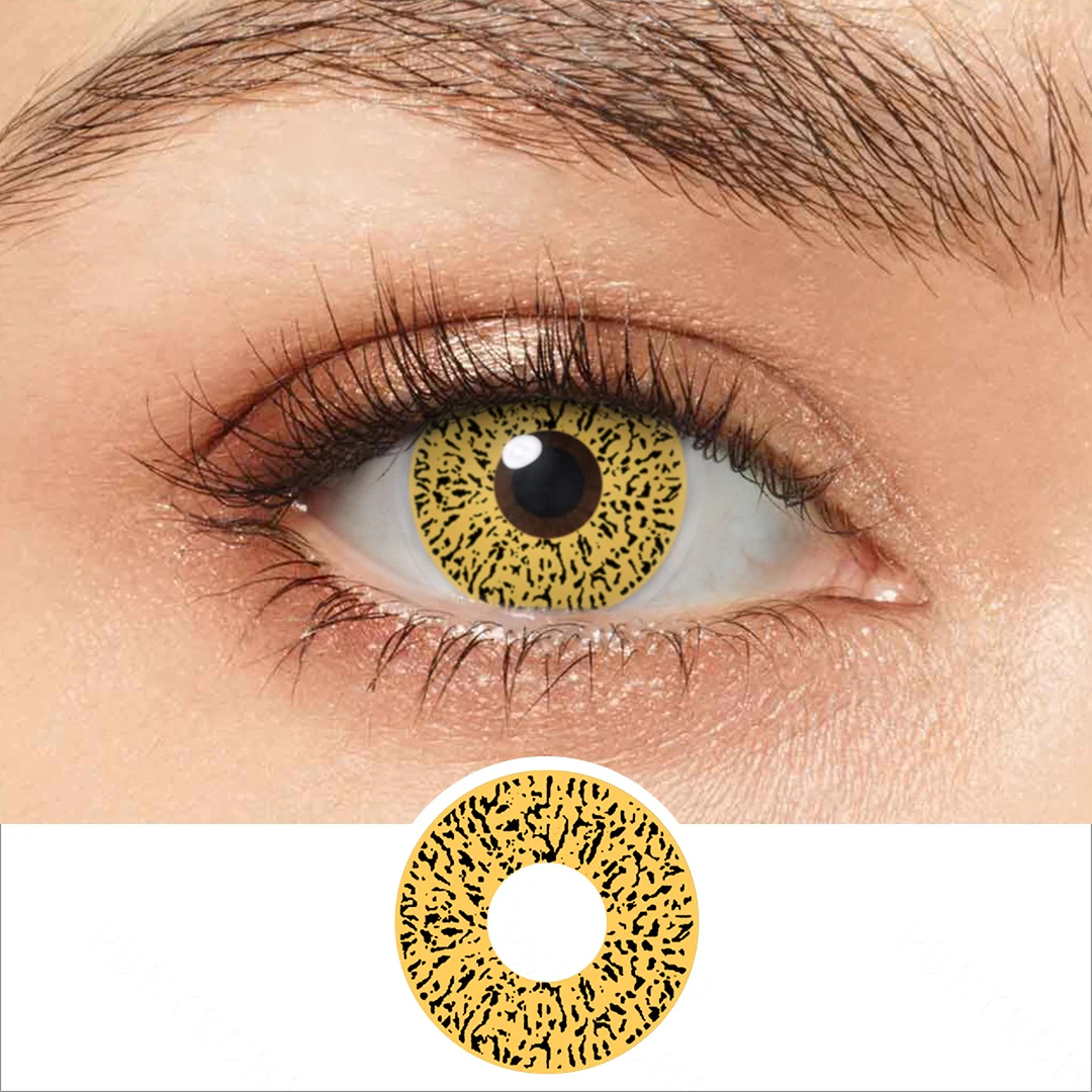 Leopard Grain Colored Contact Lenses | EyeKK - EyeKK