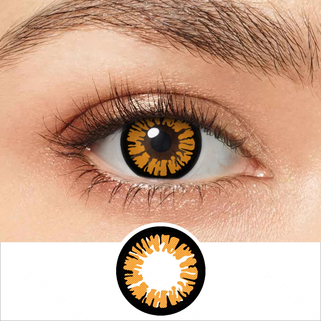 Glamor Orange Colored Contact Lenses | EyeKK - EyeKK