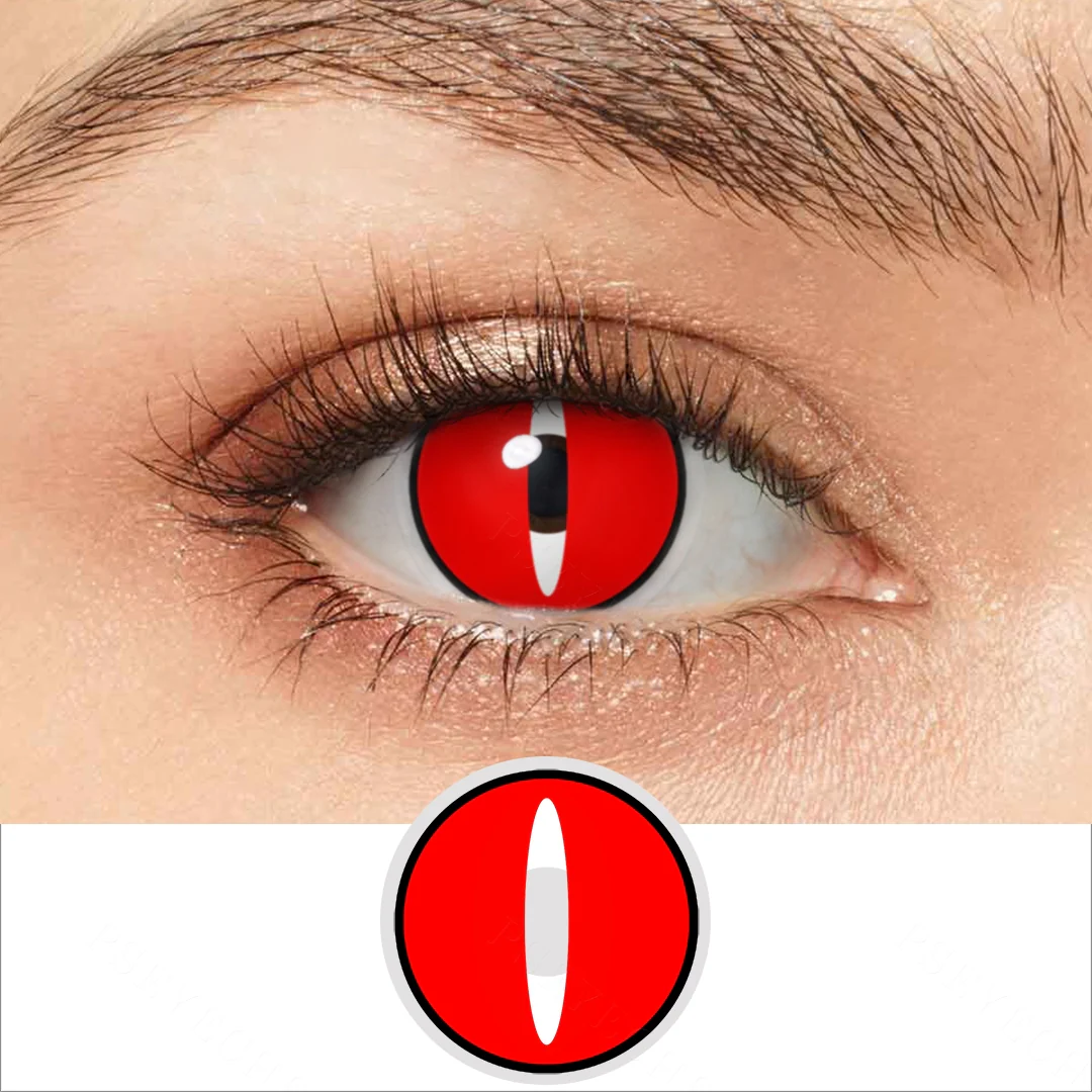 Red Demon Eyes Colored Contact Lenses | EyeKK - EyeKK