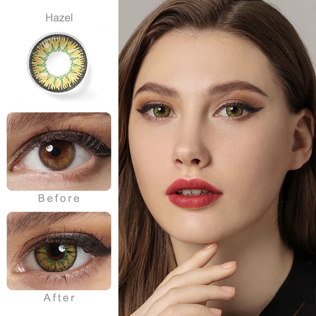Nonno Hazel Yellow Colored Contact Lenses | EyeKK - EyeKK