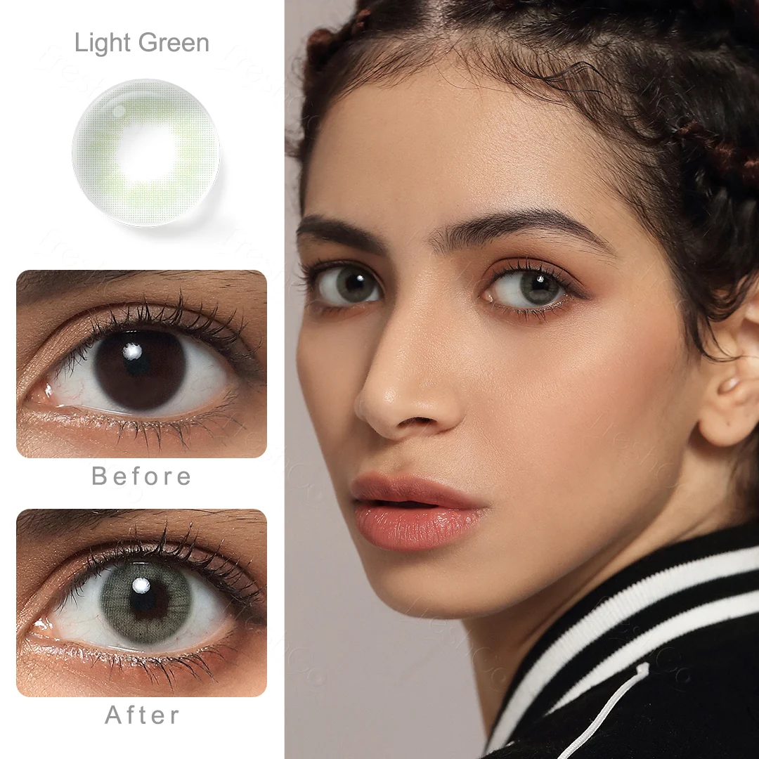 Cloud Light Green Colored Contact Lenses | EyeKK - EyeKK