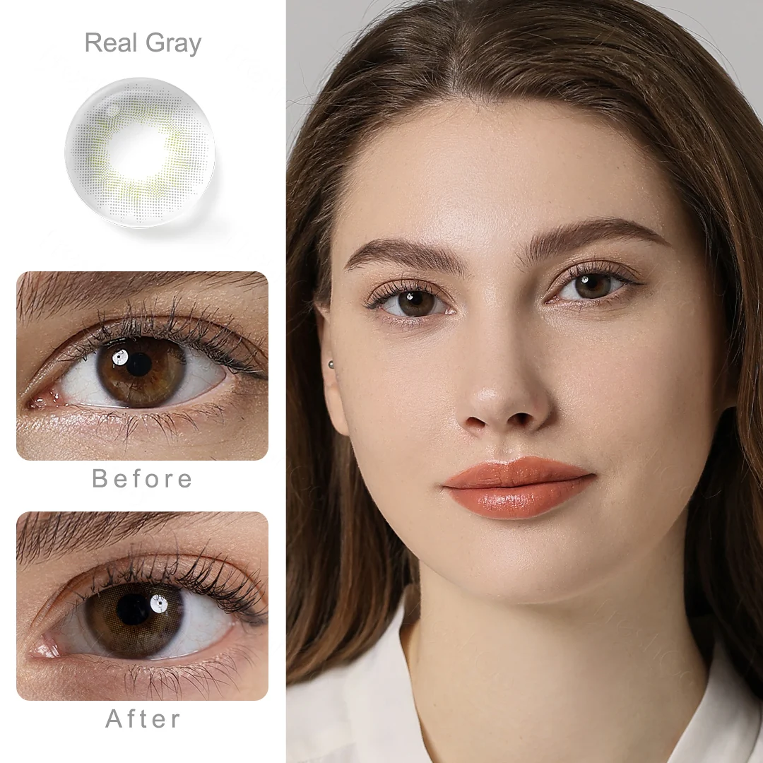 Spanish Real Gray Colored Contact Lenses | EyeKK - EyeKK