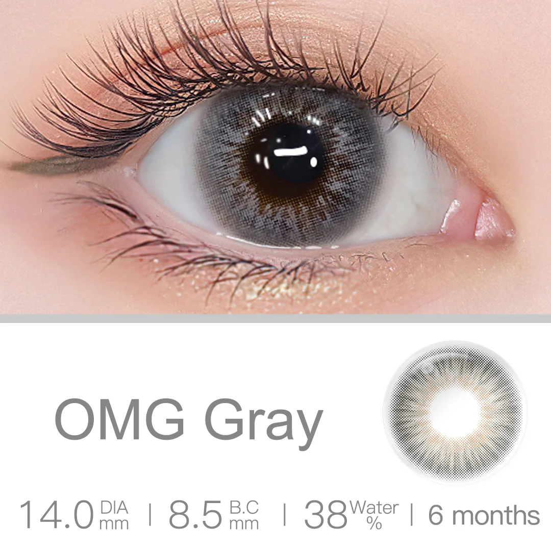 OMG Gray Colored Contact Lenses | EyeKK - EyeKK