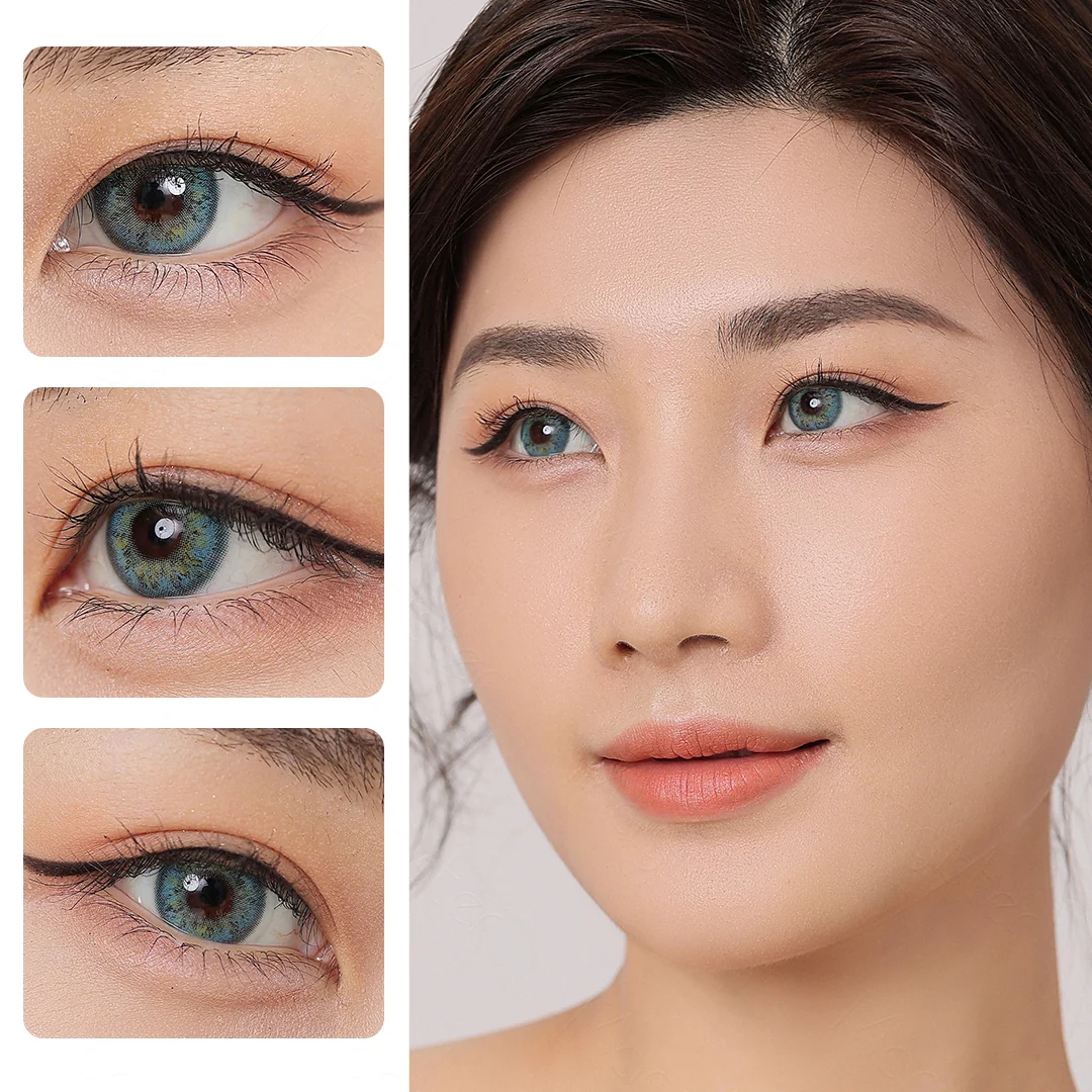 Delight Bright Blue Colored Contact Lenses | EyeKK - EyeKK