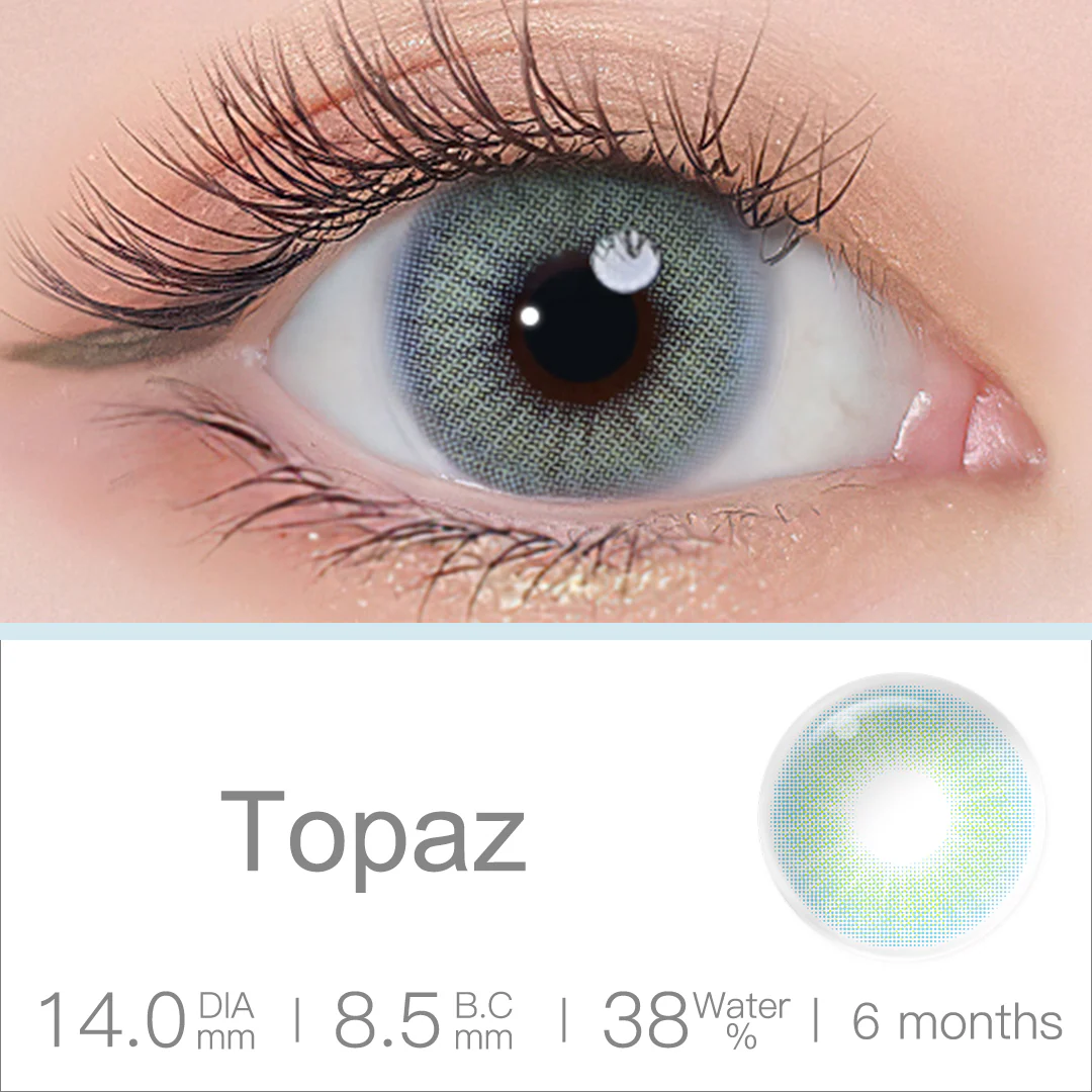 Queen Topaz Blue Colored Contact Lenses | EyeKK - EyeKK