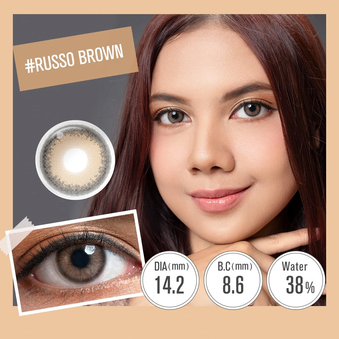 Russo Brown Colored Contact Lenses | EyeKK - EyeKK