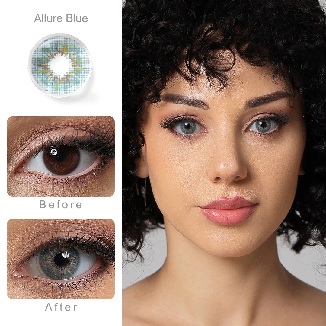 Allure Blue Colored Contact Lenses | EyeKK - EyeKK