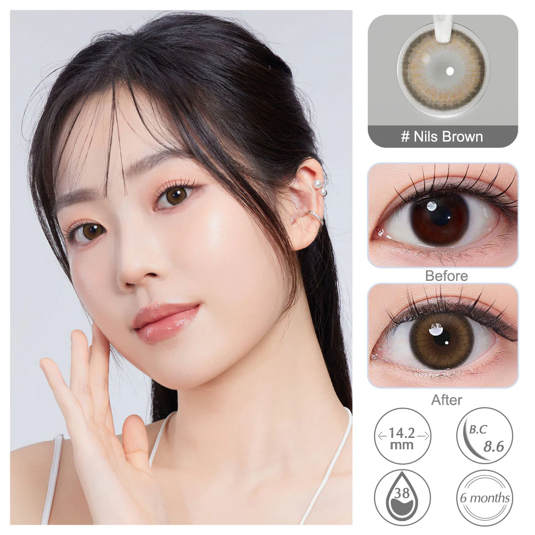 NILS Brown Colored Contact Lenses | EyeKK - EyeKK