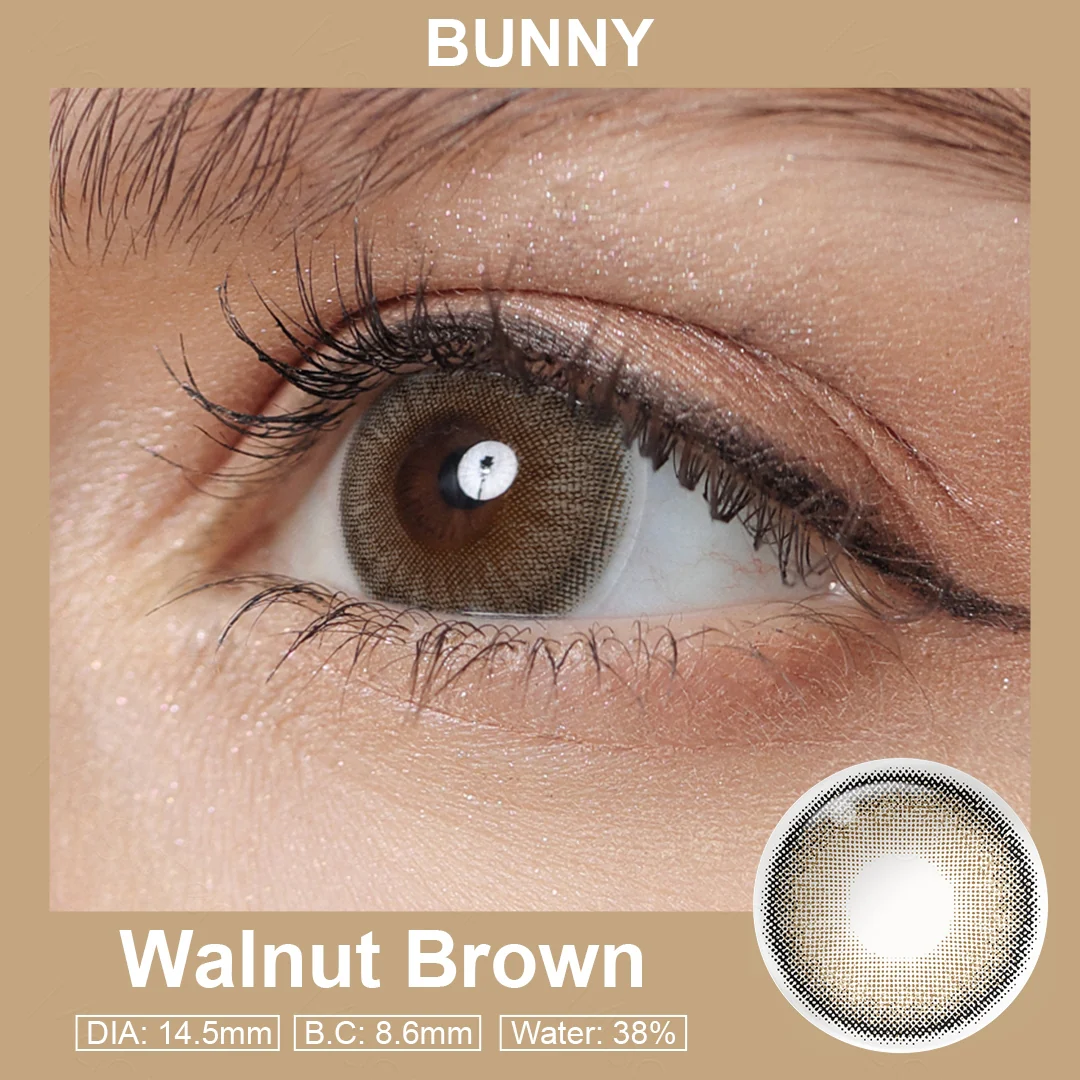 Bunny Walnut Brown Colored Contact Lenses | EyeKK - EyeKK